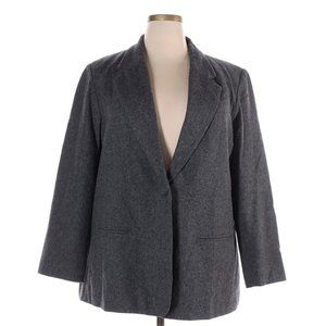 Mark Reed Wool Blazer Gray Lightweight Size 22W